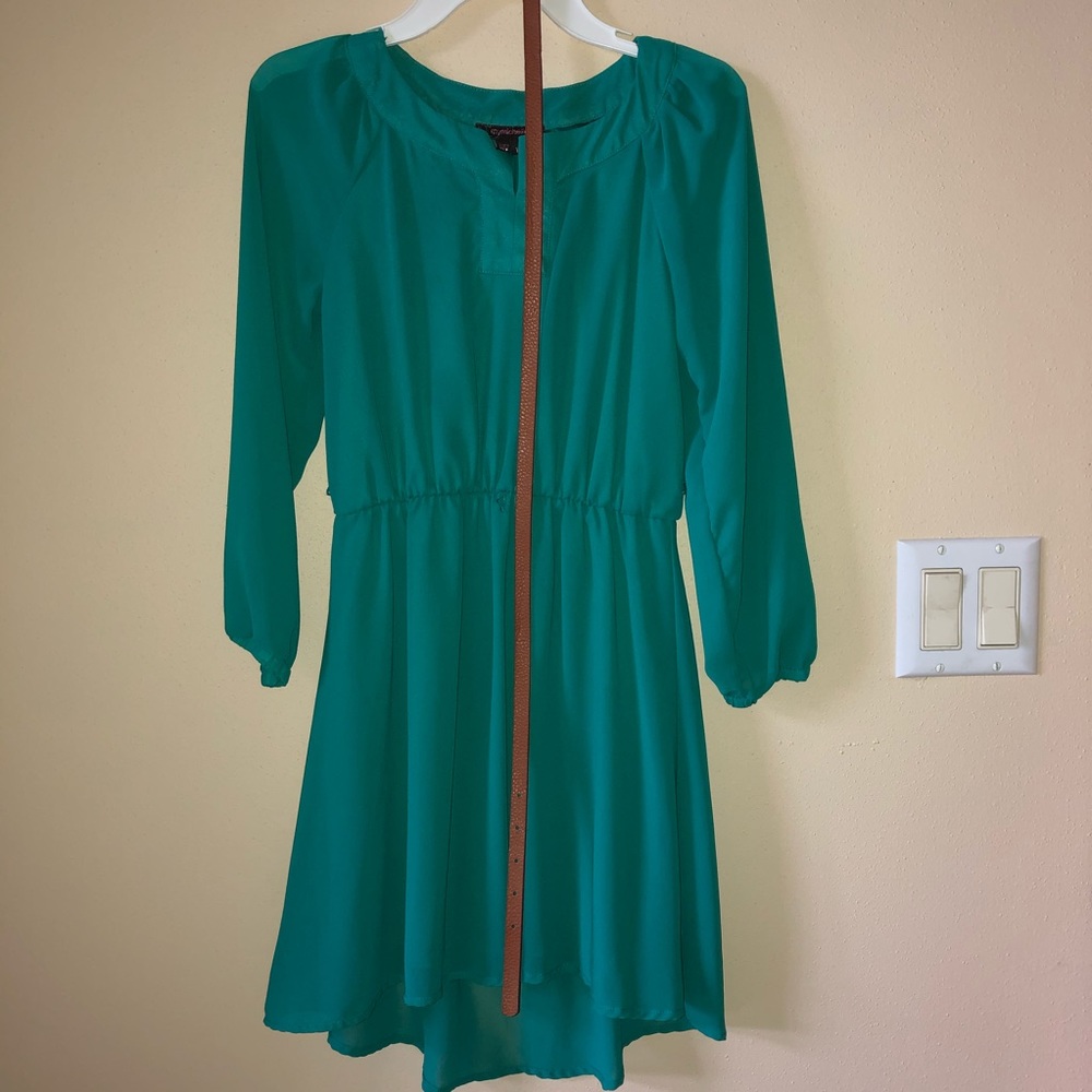 Green Long Sleeve Dress